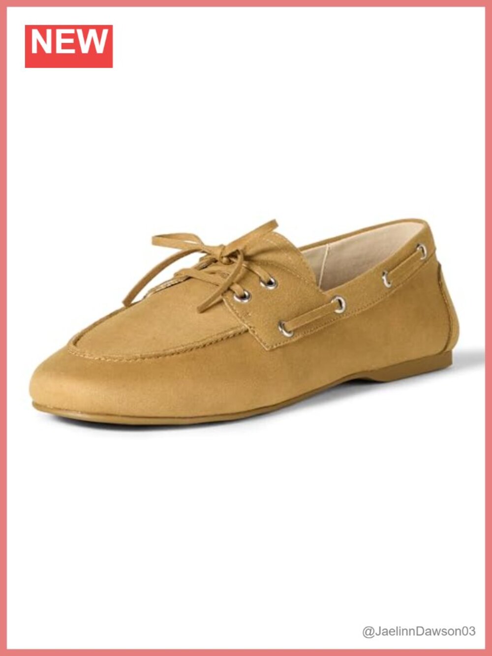 Women's Vegan Leather Boat Shoes Lace-Up Loafers Flats 0.25" Heel